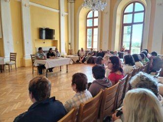 Prednáška policajtov z Obvodného oddelenia PZ -Veľký Blh