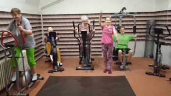 Naše ranné cvičenie v telocvični